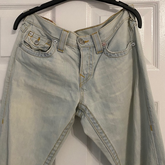 True Religion Light Blue Straight Jeans - Picture 4 of 6